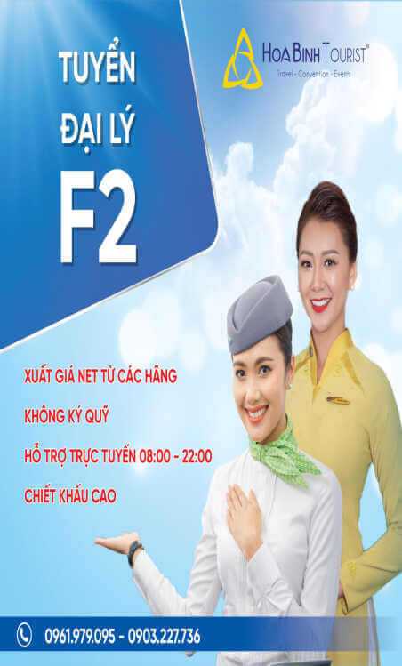 Tuyển đại lý F2 của HoaBinh Airlines