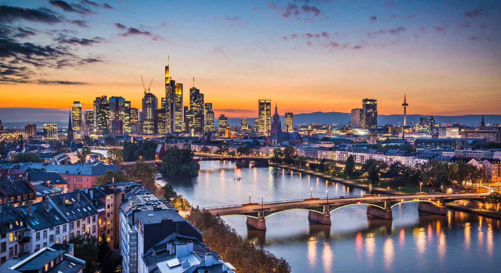 Thành phố Frankfurt mang trong mình vẻ đẹp hiện đại và năng động