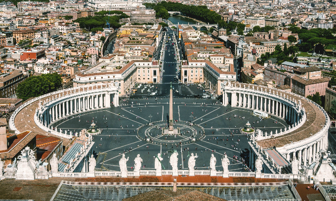 Vatican là quốc gia nhỏ bé nhất thế giới với diện tích 1km2