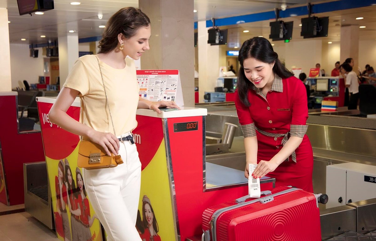 Hành khách có thể mua thêm hành lý Vietjet ngay tại quầy làm thủ tục ở sân bay 