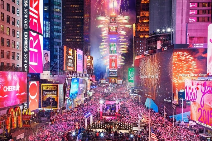 Times Square là địa điểm tổ chức các lễ hội âm nhạc danh giá