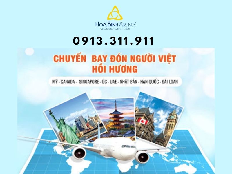 HoaBinh Airlines có dịch vụ hỗ trợ đặt vé máy bay giá rẻ chuyên nghiệp
