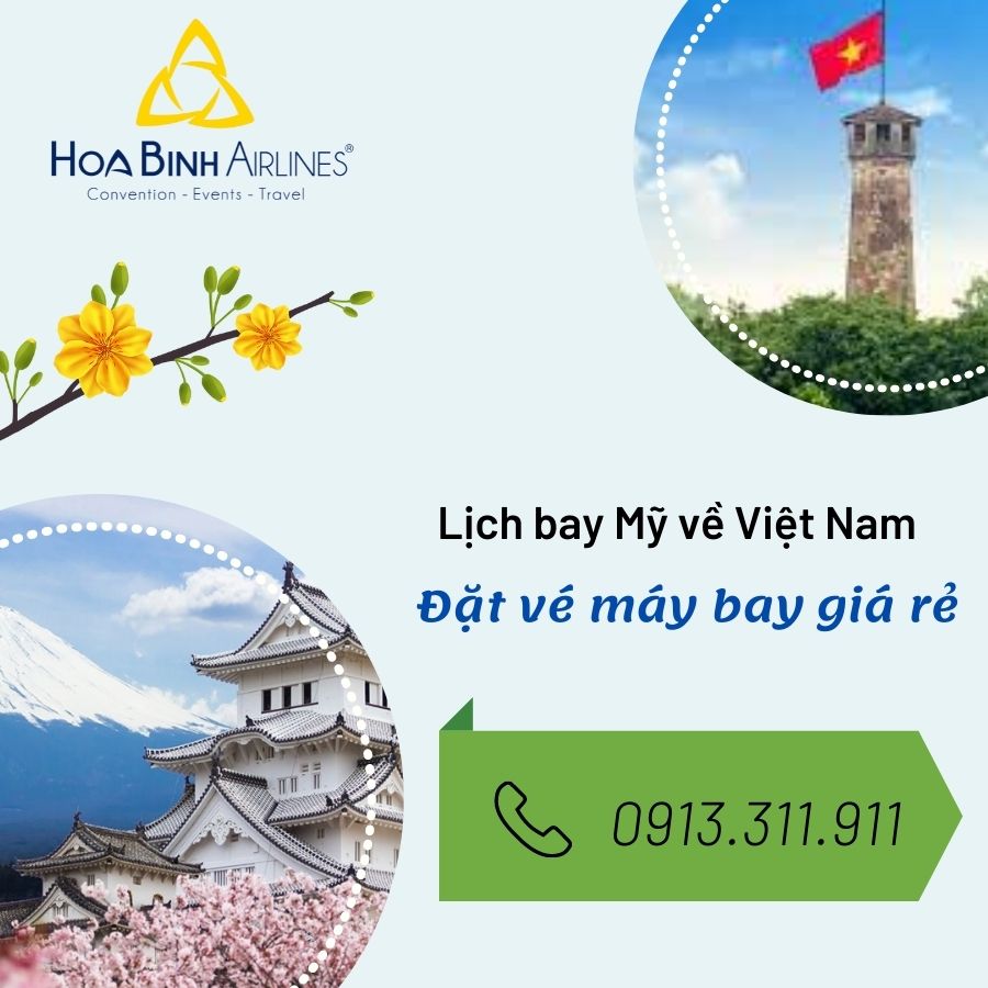 HoaBinh Airlines cung cấp dịch vụ hỗ trợ đặt vé máy bay Nhật Bản về Việt Nam giá rẻ