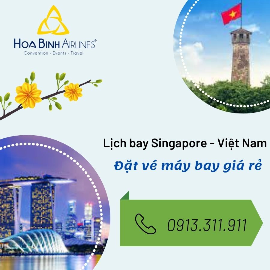 Cập nhật lịch bay Singapore - Việt Nam