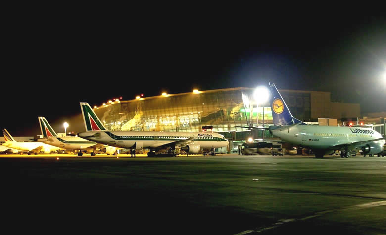 sân bay quốc tế Leonardo da Vinci là sân bay lớn nhất Italia