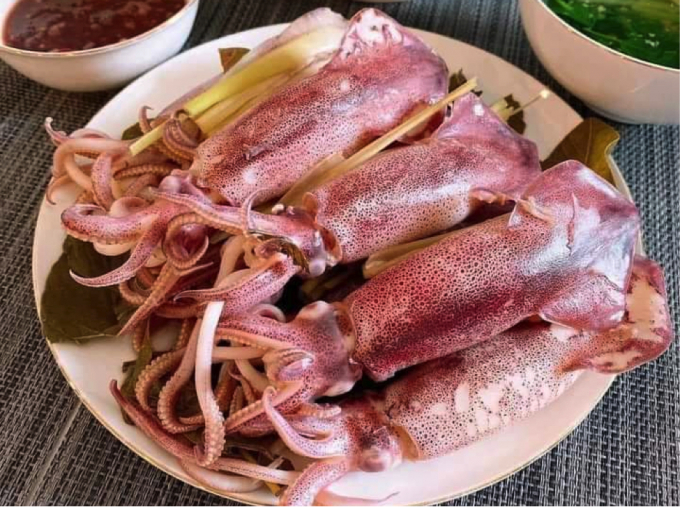 Mực nhảy ở vùng biển Vũng Áng có vị tươi ngon, có thể chế biến thành nhiều món ngon hấp dẫn