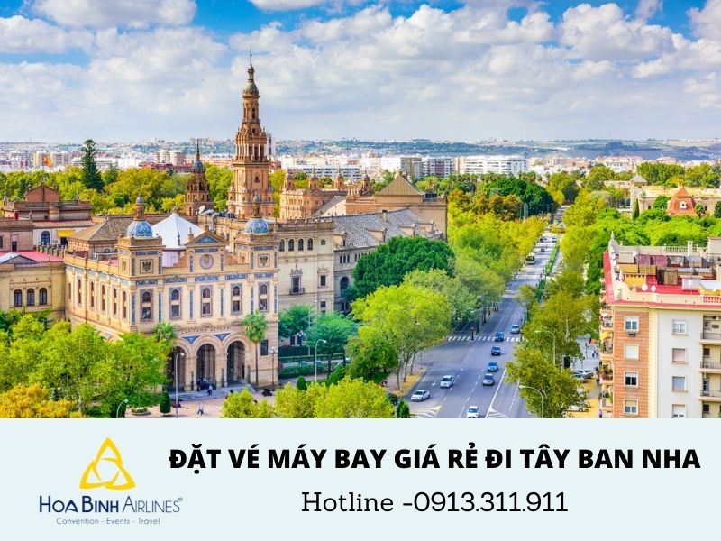 HoaBinh Airlines là đại lý đặt vé máy bay giá rẻ đi Tây Ban Nha
