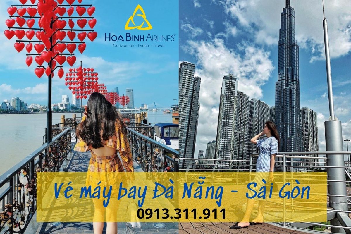 Dịch vụ đặt vé máy bay Đà Nẵng - Sài Gòn với HoaBinh Airlines