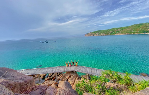 Tiết trời ở Quy Nhơn vào mùa này có phần dễ chịu hơn