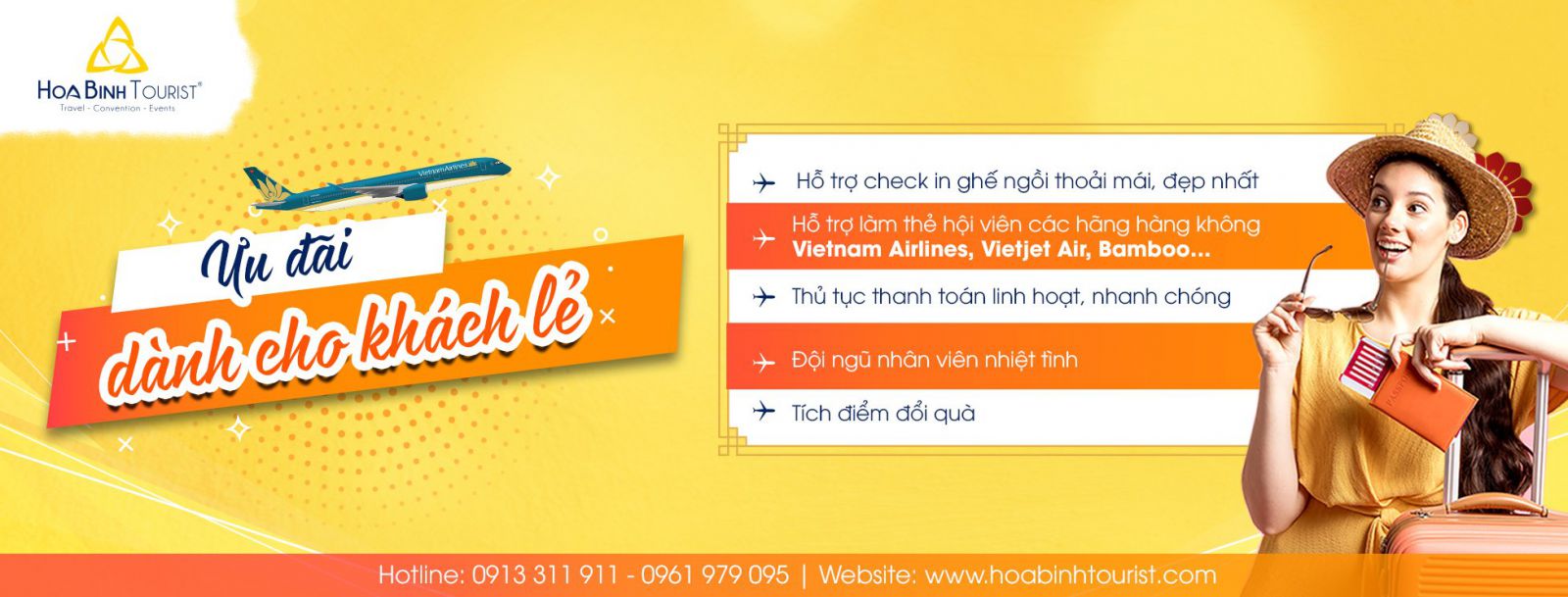 HoaBinh Airlines là đơn vị cung cấp vé máy bay VietJet tốt nhất, giá cả ưu đãi nhất