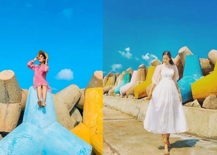 Bờ kè Lăng Cô là bờ kè nhân tạo được xây dựng kiên cố