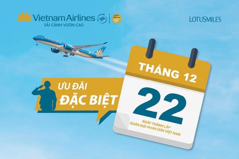 Ưu đãi của Vietnam Airlines vào tháng 12