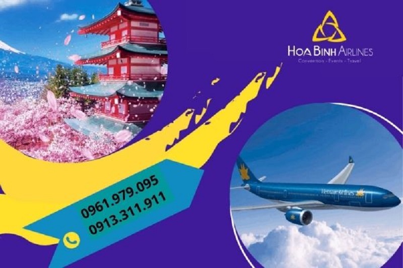 HoaBinh Airlines là đơn vị cung cấp vé máy bay đi Nhật giá cả cạnh tranh