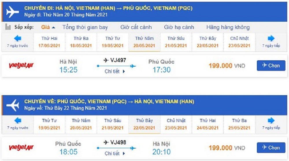 Vietjet Air còn thường xuyên có nhiều chương trình khuyến mãi đối với vé máy bay đi Phú Quốc